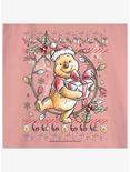 Disney Winnie The Pooh Christmas Bear Womens Slouchy Sweatshirt, DESERTPNK, alternate