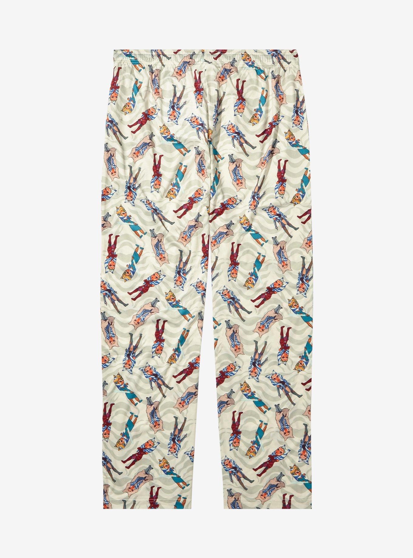Star Wars Ahsoka Poses Allover Print Plus Size Sleep Pants - BoxLunch Exclusive, , hi-res