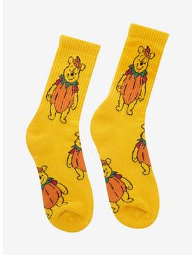 Disney Winnie the Pooh Pumpkin Costume Allover Print Crew Socks - BoxLunch Exclusive , , hi-res