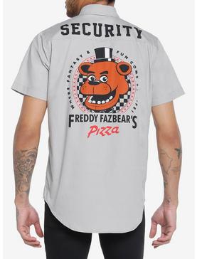 Five Nights At Freddy's Security Guard Woven Button-Up, , hi-res