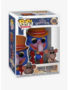 Funko Pop! Movies Disney The Muppet Christmas Carol Charles Dickens with Rizzo Vinyl Figure, , hi-res