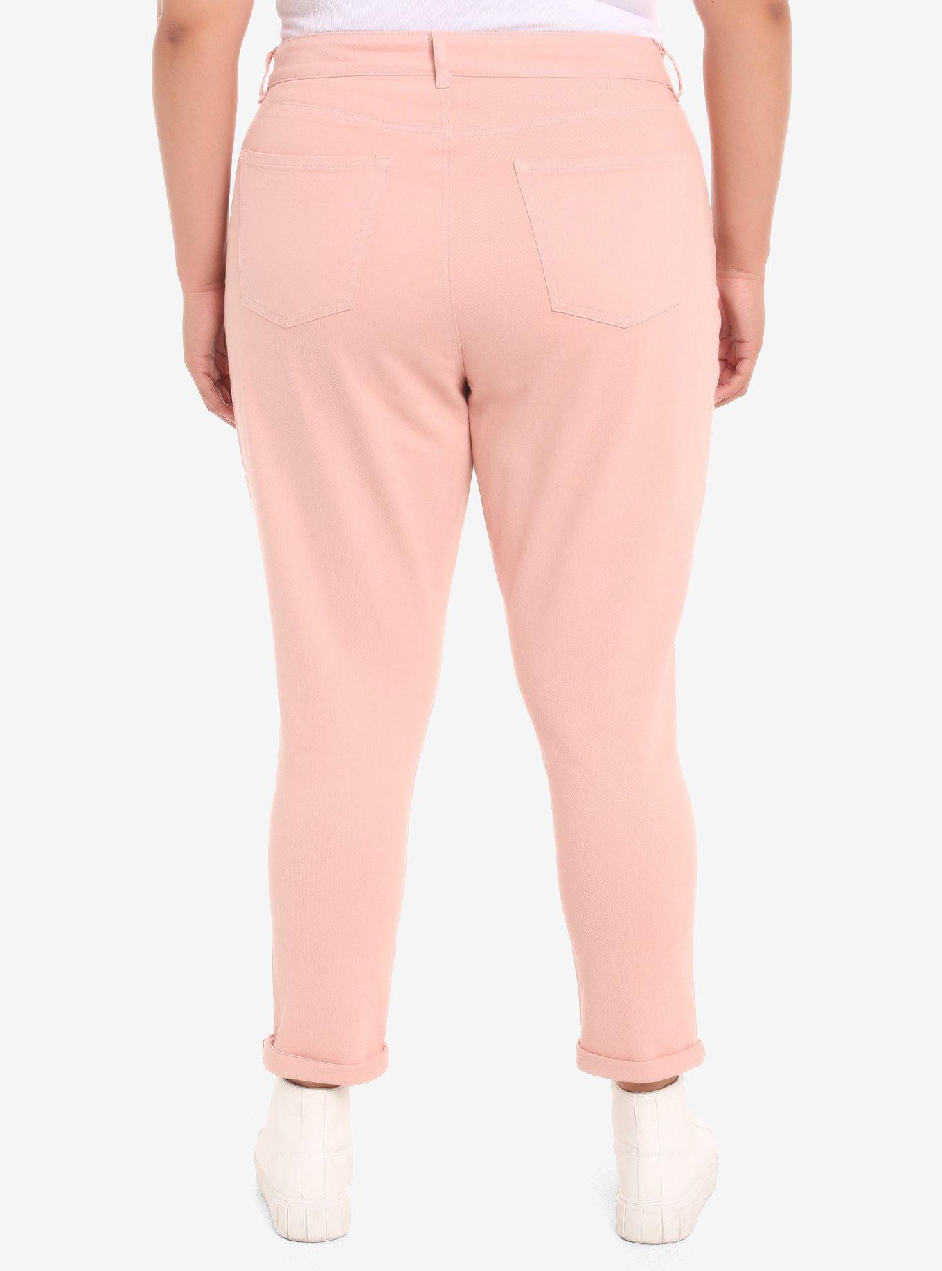BT21 Pink Sweetie Mom Jeans Plus Size, MULTI, alternate