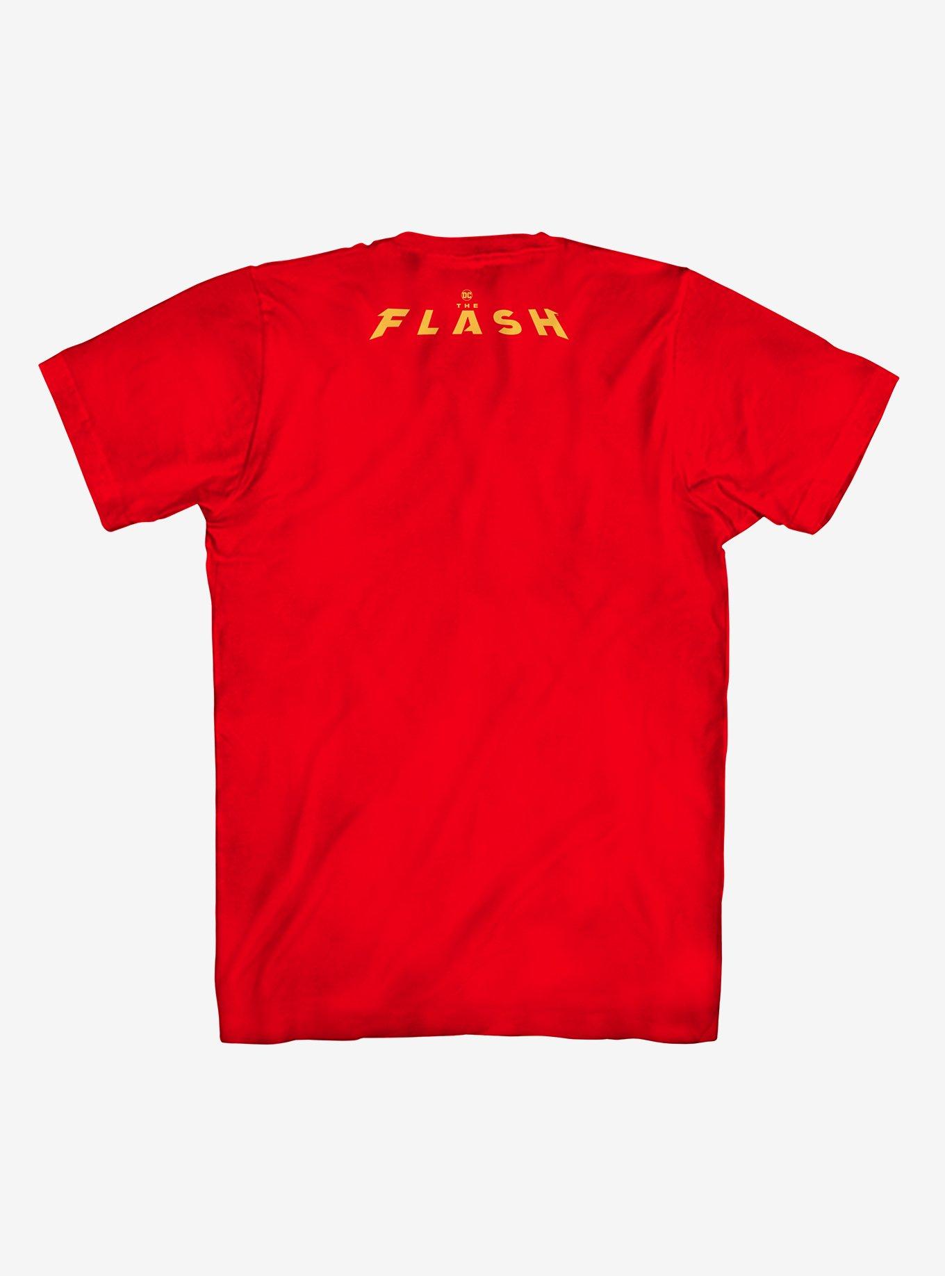 DC Comics The Flash Bulked Up Logo T-Shirt, RED, alternate
