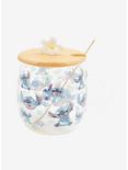 Disney Lilo & Stitch Allover Print Glass Mug with Lid , , alternate