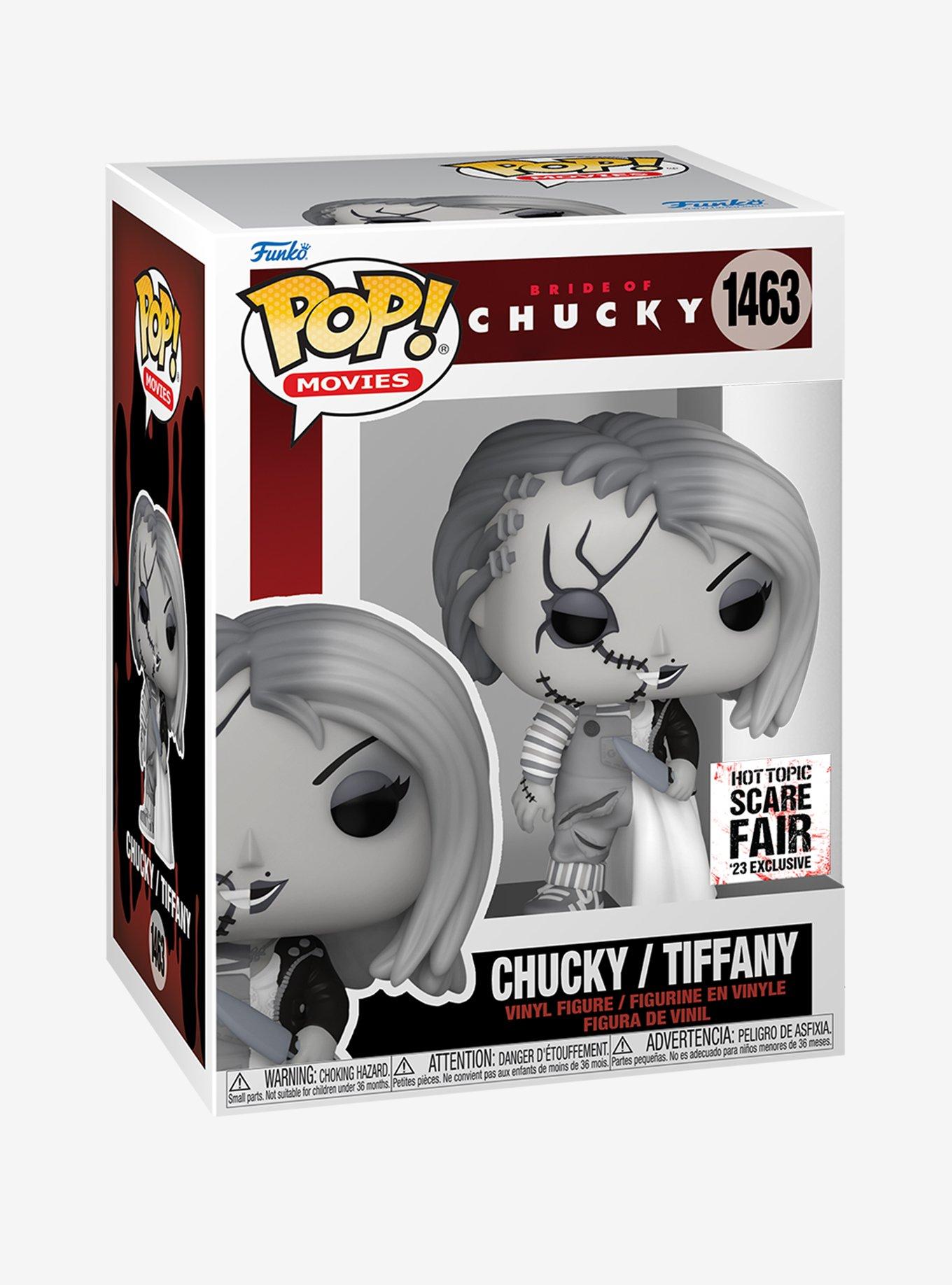 Funko Bride Of Chucky Pop! Movies Chucky/Tiffany Vinyl Figure 2023 HT Scare Fair Exclusive, , alternate