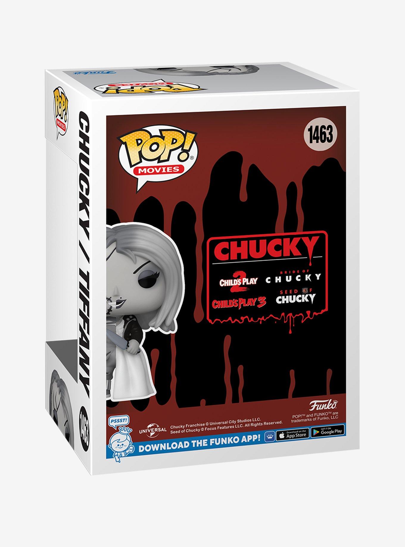 Funko Bride Of Chucky Pop! Movies Chucky/Tiffany Vinyl Figure 2023 HT Scare Fair Exclusive, , alternate