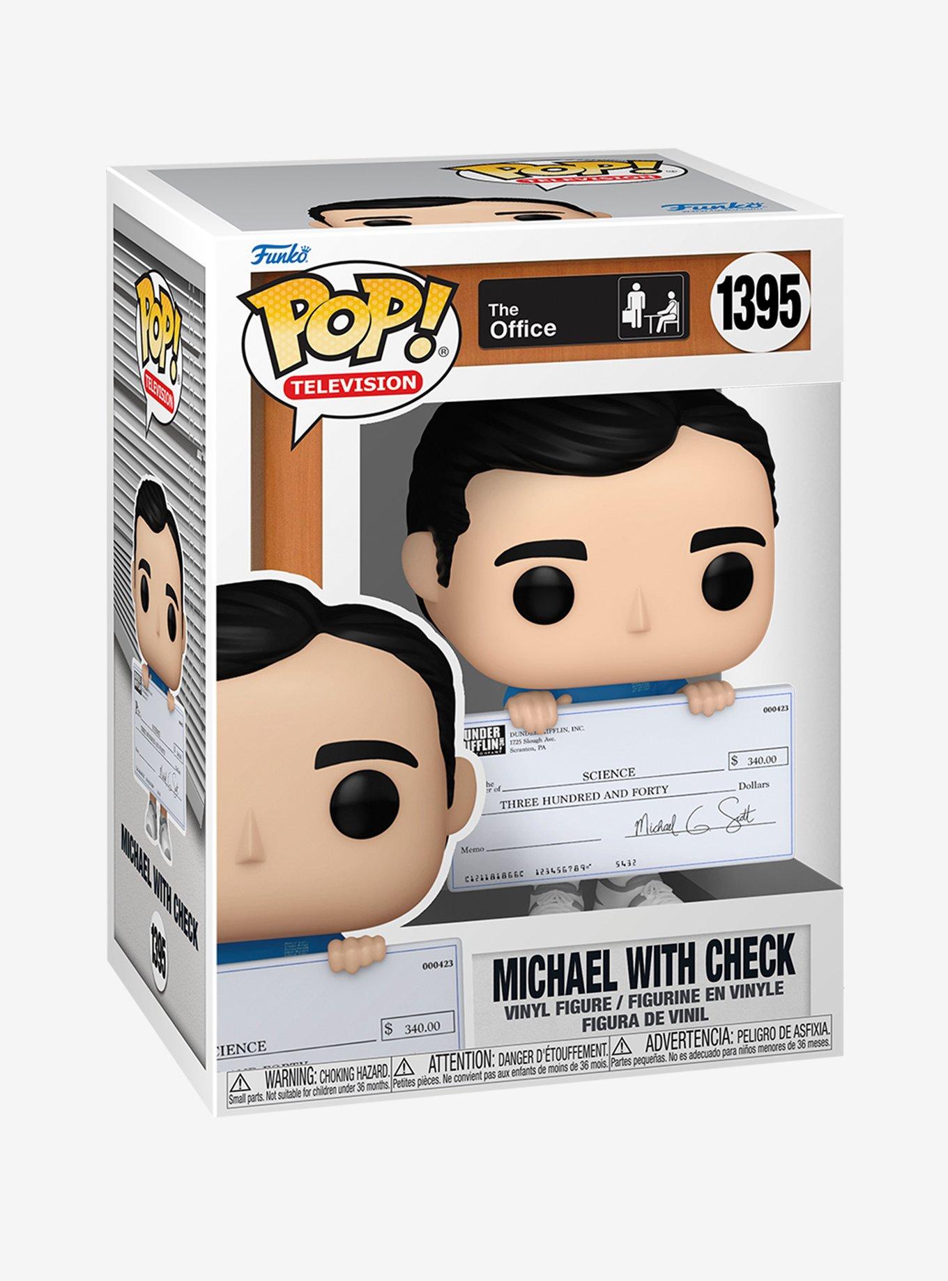 Funko The Office Pop! Television Michael With Check Vinyl Figure, , alternate