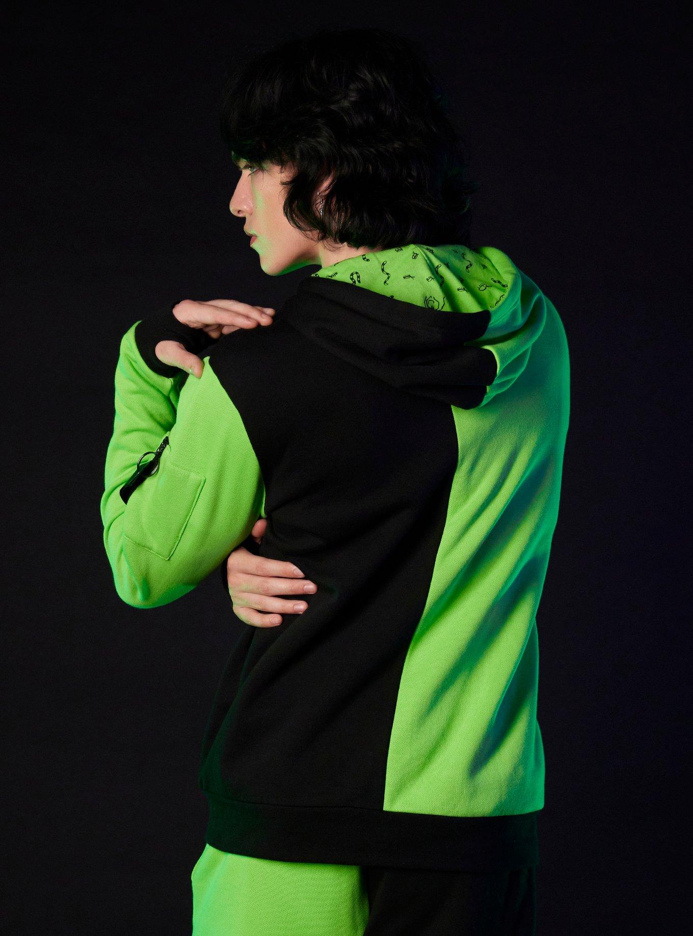Our Universe The Nightmare Before Christmas Oogie Boogie Glow-In-The-Dark Split Hoodie, MULTI, alternate