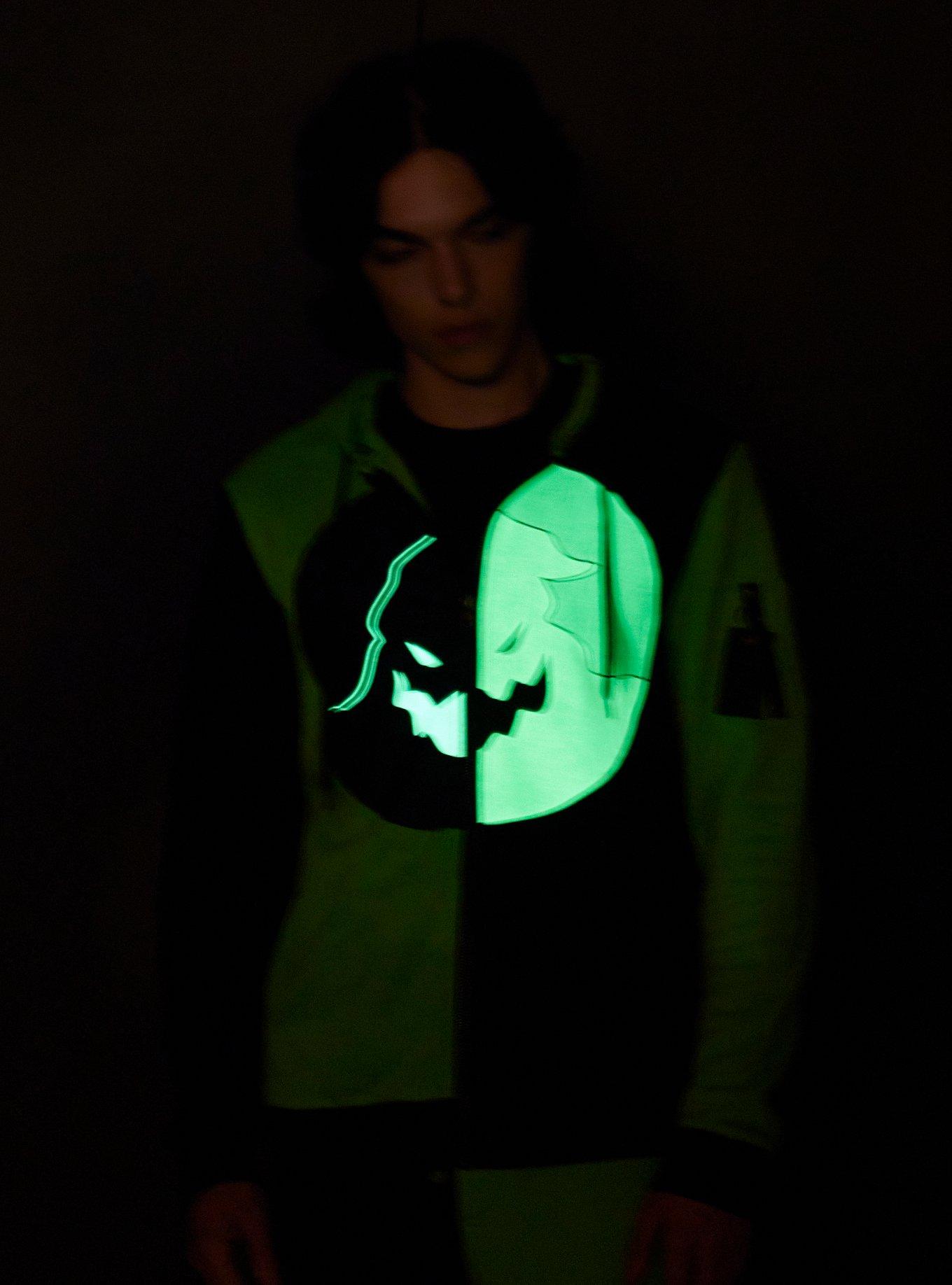 Our Universe The Nightmare Before Christmas Oogie Boogie Glow-In-The-Dark Split Hoodie, MULTI, alternate