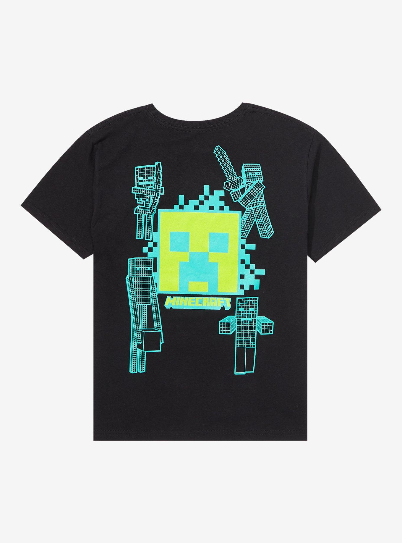 Minecraft Survival Mode Youth T-Shirt - BoxLunch Exclusive, BLACK, alternate