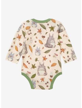 Our Universe Studio Ghibli My Neighbor Totoro Characters Fall Foliage Allover Print Infant One-Piece - BoxLunch Exclusive, , hi-res