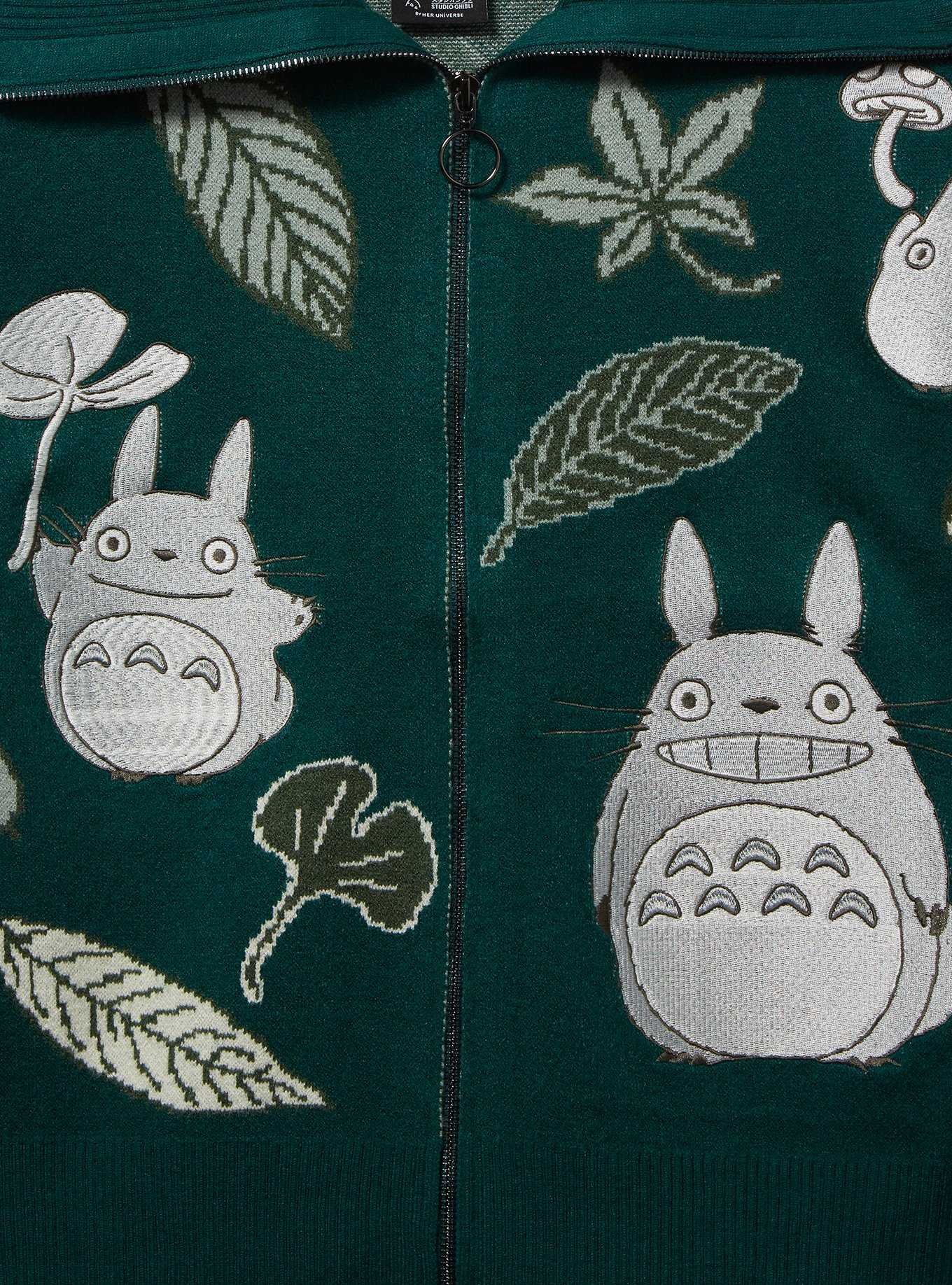 Studio Ghibli My Neighbor Totoro Allover Print Zippered Women's Sweater - BoxLunch Exclusive, , hi-res