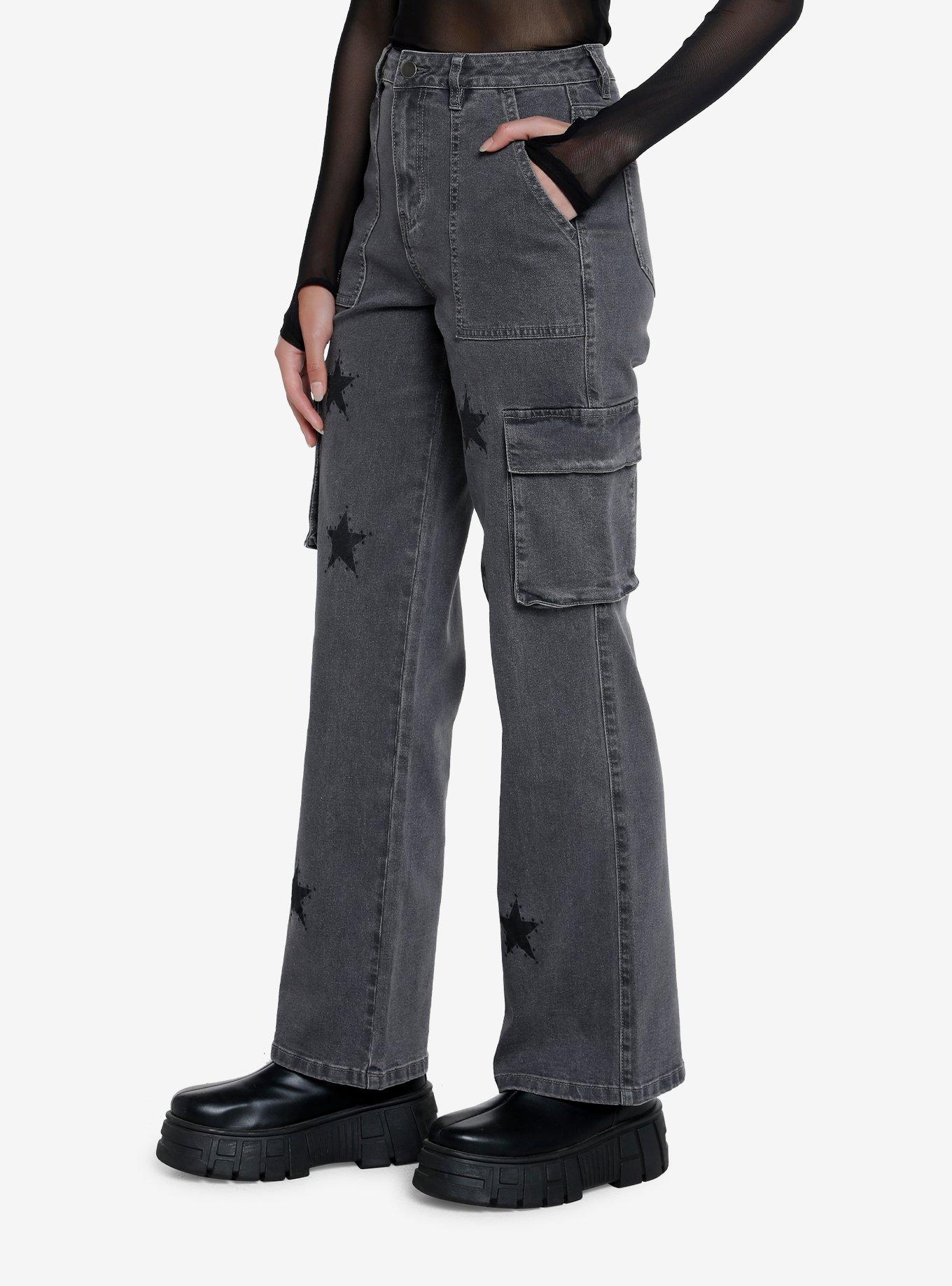 Grey Star Cargo Pants, GREY, alternate