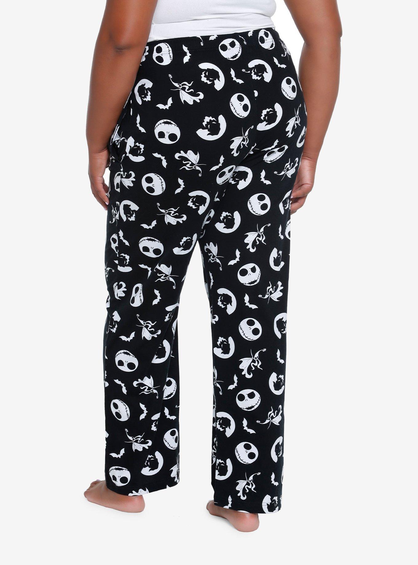 The Nightmare Before Christmas Trio Girls Lounge Pants Plus Size, BLACK, alternate