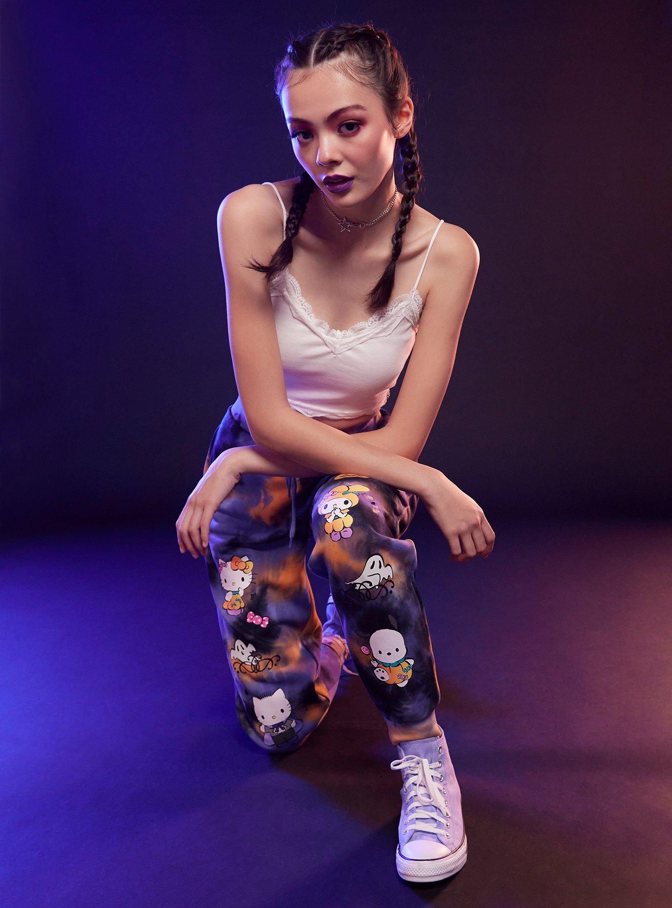Hello Kitty And Friends Halloween Tie-Dye Girls Jogger Sweatpants, MULTI, alternate