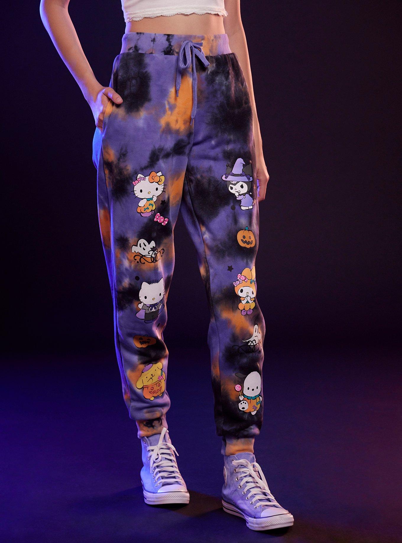 Hello Kitty And Friends Halloween Tie-Dye Girls Jogger Sweatpants, MULTI, alternate