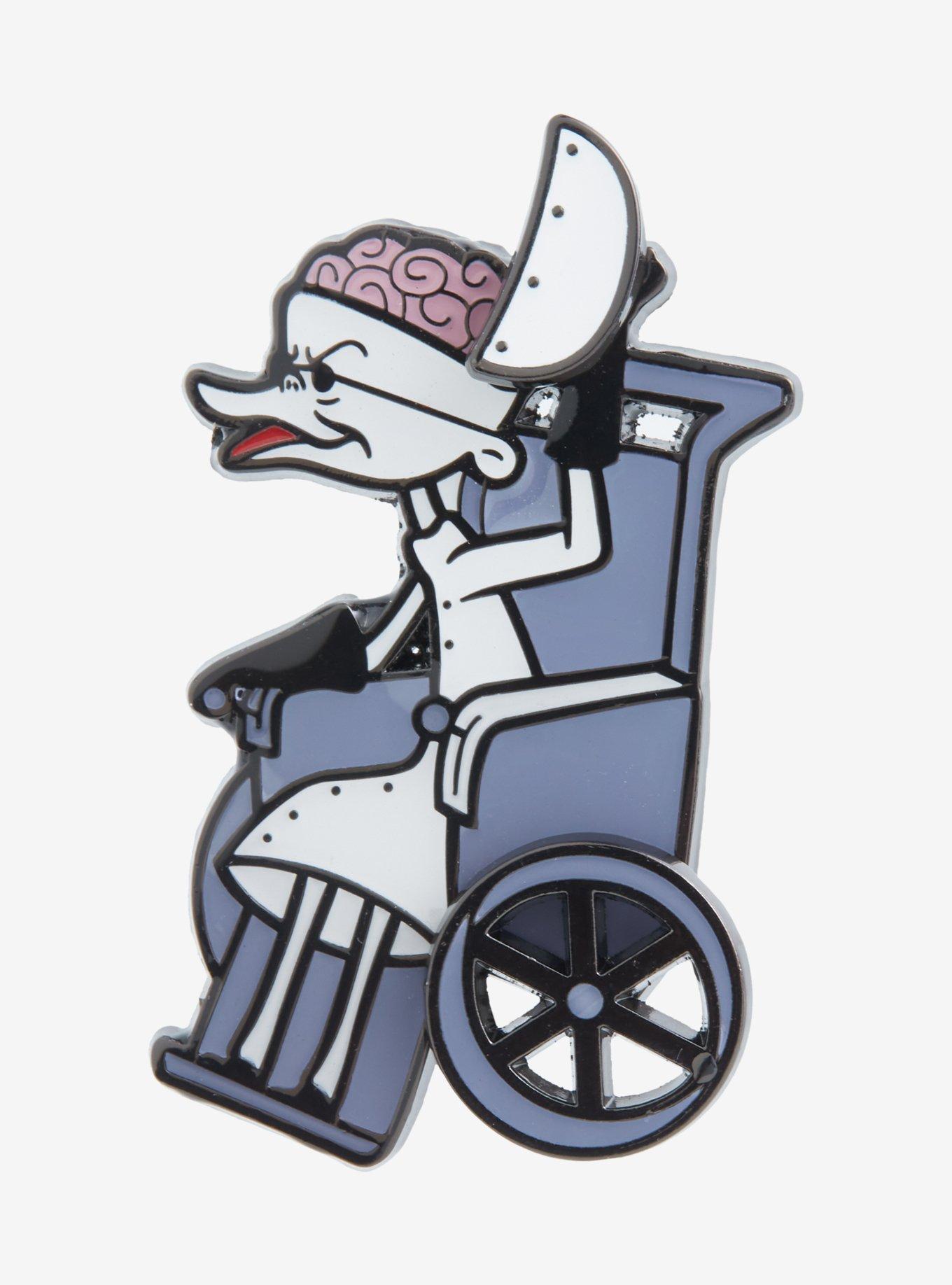 Loungefly The Nightmare Before Christmas Dr. Finkelstein Spinning Enamel Pin, , alternate