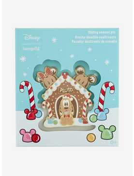 Loungefly Disney Mickey Mouse And Friends Gingerbread House Siding Enamel Pin, , hi-res