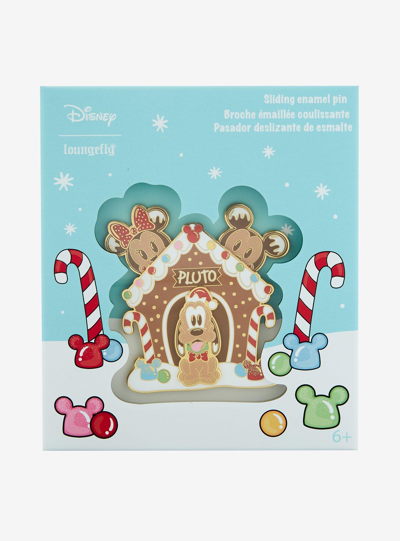 Loungefly Disney Mickey Mouse And Friends Gingerbread House Siding Enamel Pin, , alternate