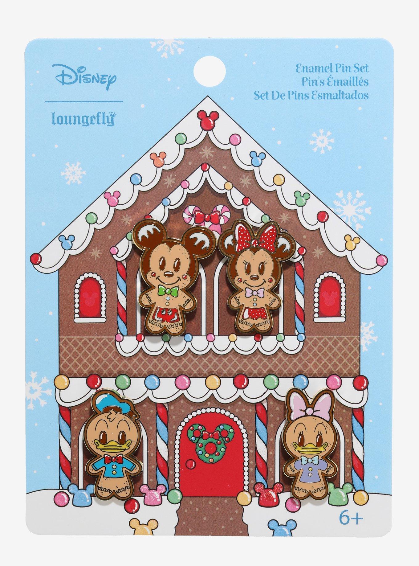 Loungefly Disney Mickey Mouse And Friends Gingerbread Enamel Pin Set, , alternate