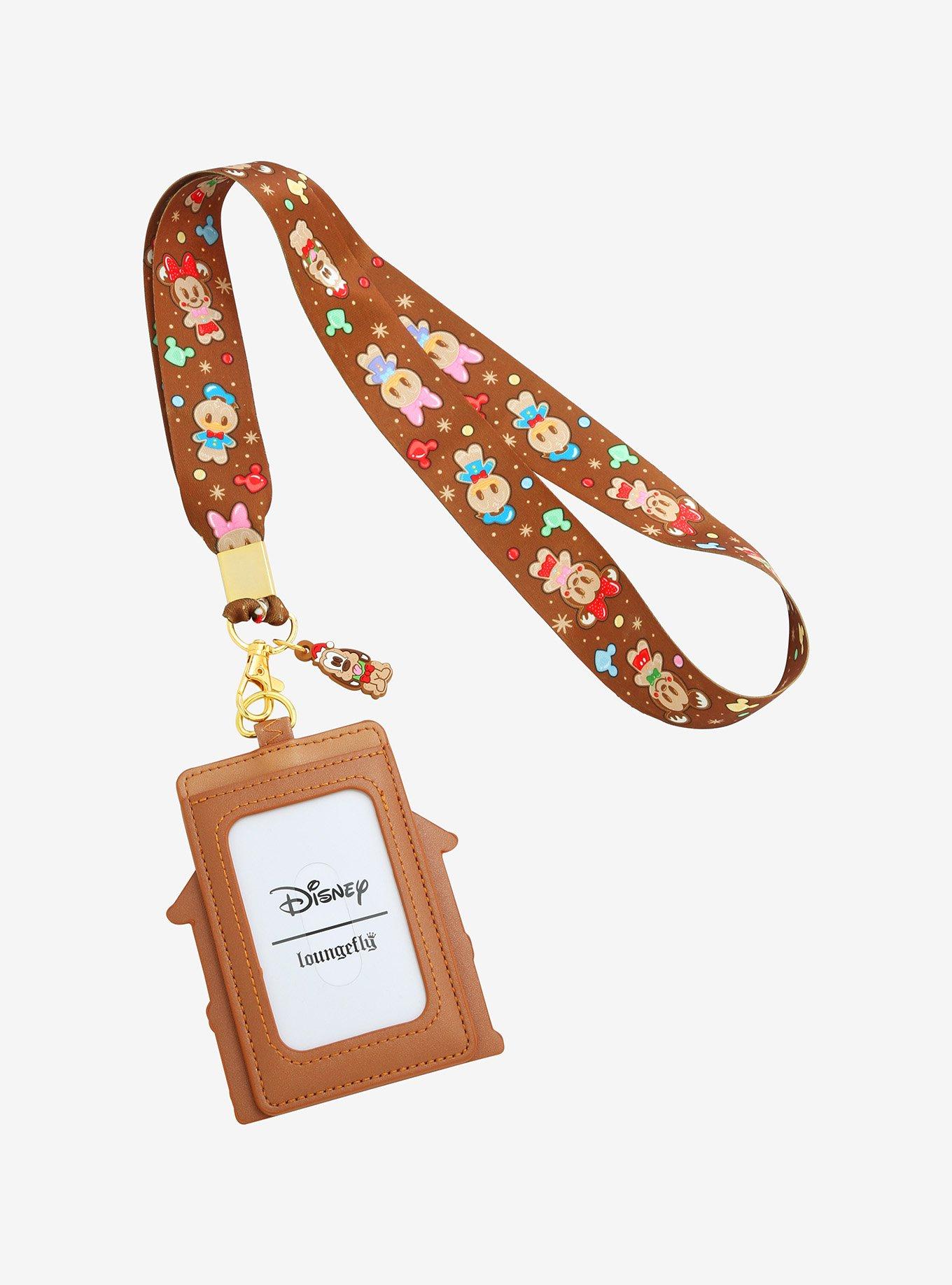 Loungefly Disney Mickey Mouse & Friends Gingerbread Lanyard With Cardholder, , alternate