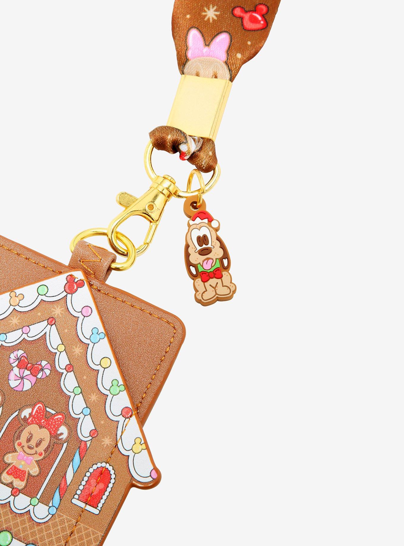 Loungefly Disney Mickey Mouse & Friends Gingerbread Lanyard With Cardholder, , alternate