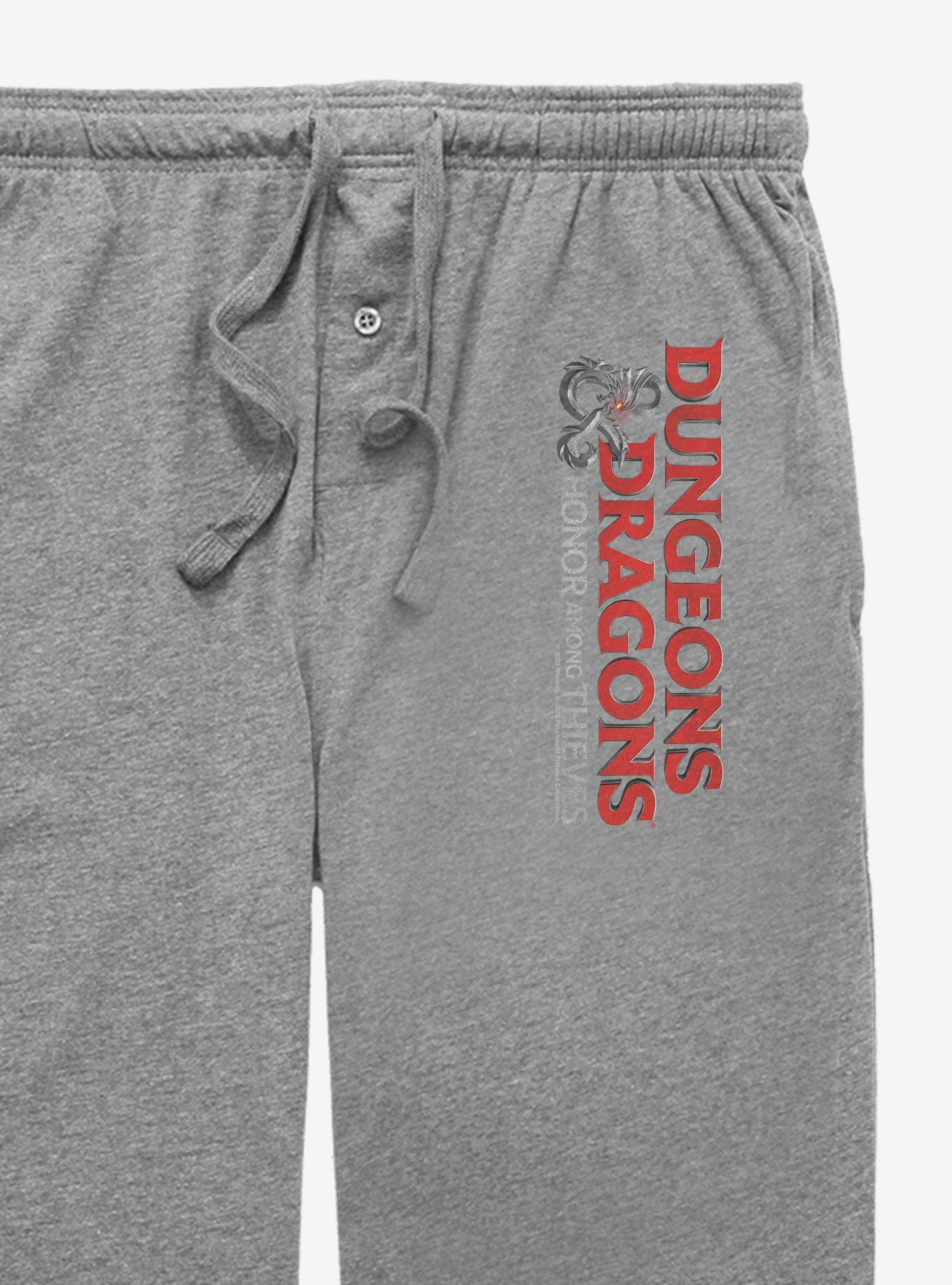 Dungeons & Dragons: Honor Among Thieves Movie Title Pajama Pants, GRAPHITE HEATHER, alternate