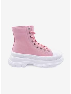 Belle High Top Platform Sneaker Pink, , hi-res