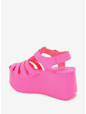 Brianna Platform Sandal Hot Pink, , hi-res