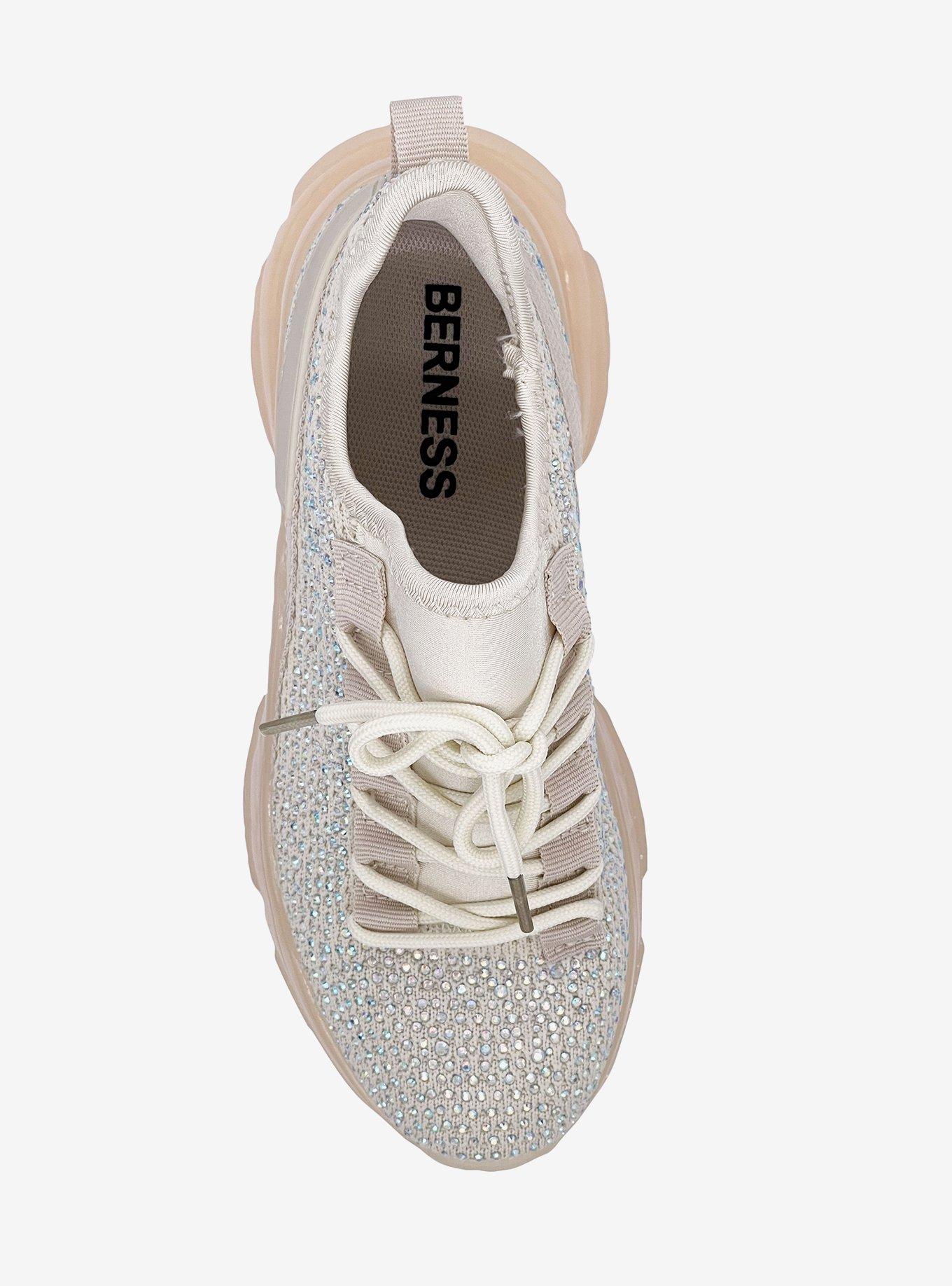 Freya Sparkle Platform Sneaker Beige, BEIGE, alternate