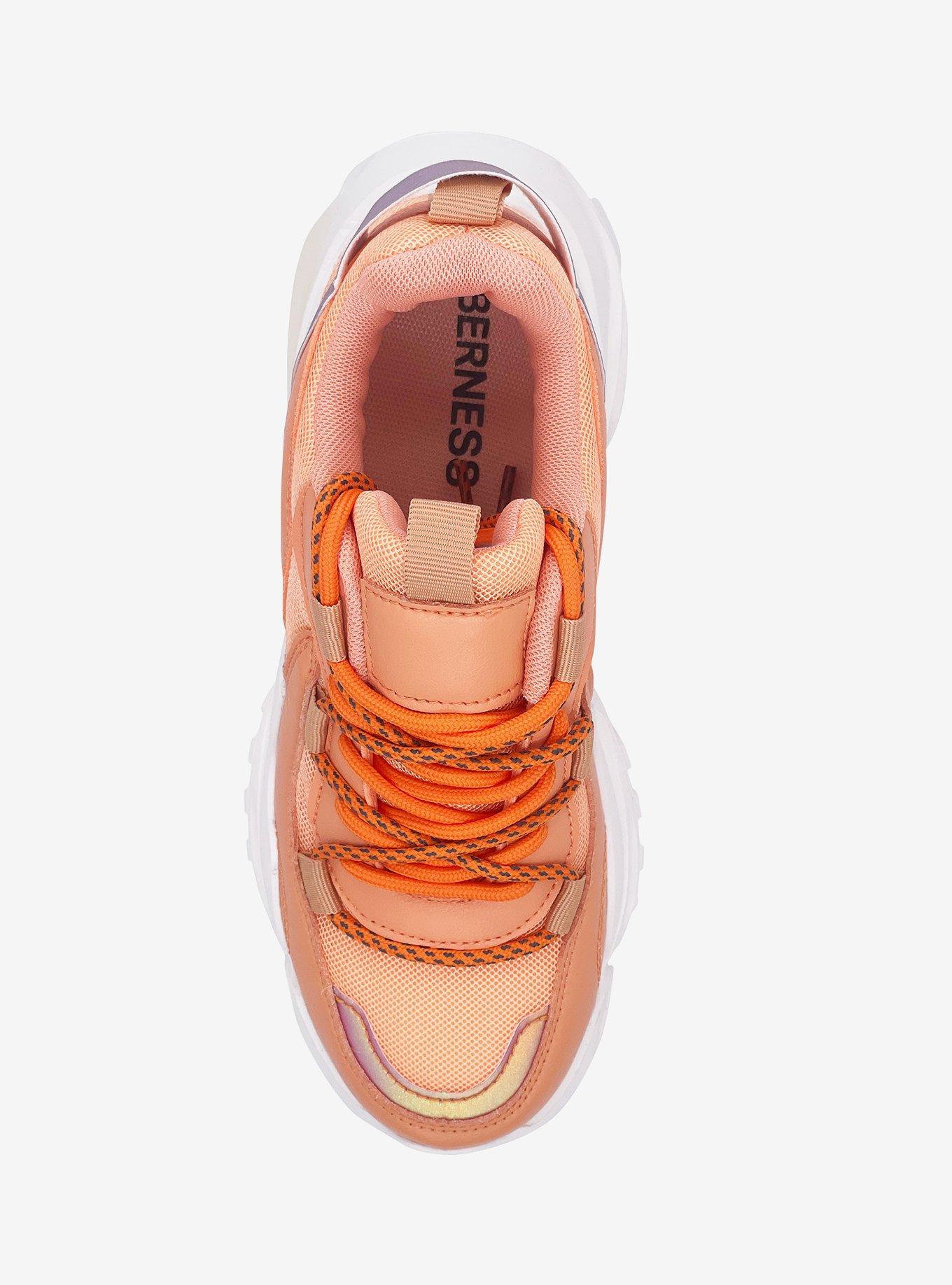 Nova Mixed Material Platform Sneaker Orange, , hi-res