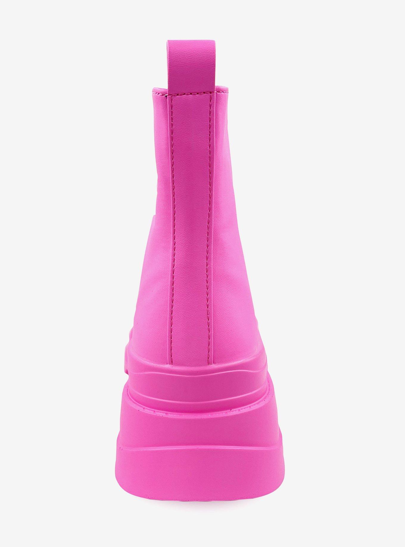 Taylor Platform Front Zip Bootie Hot Pink, , hi-res