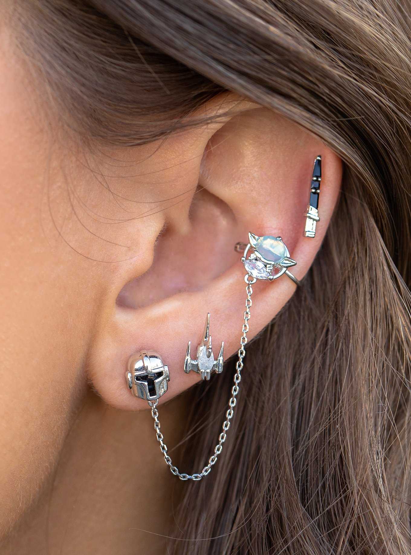 Star Wars The Mandalorian X Girls Crew This Is The Way Stud Earring Set, , hi-res