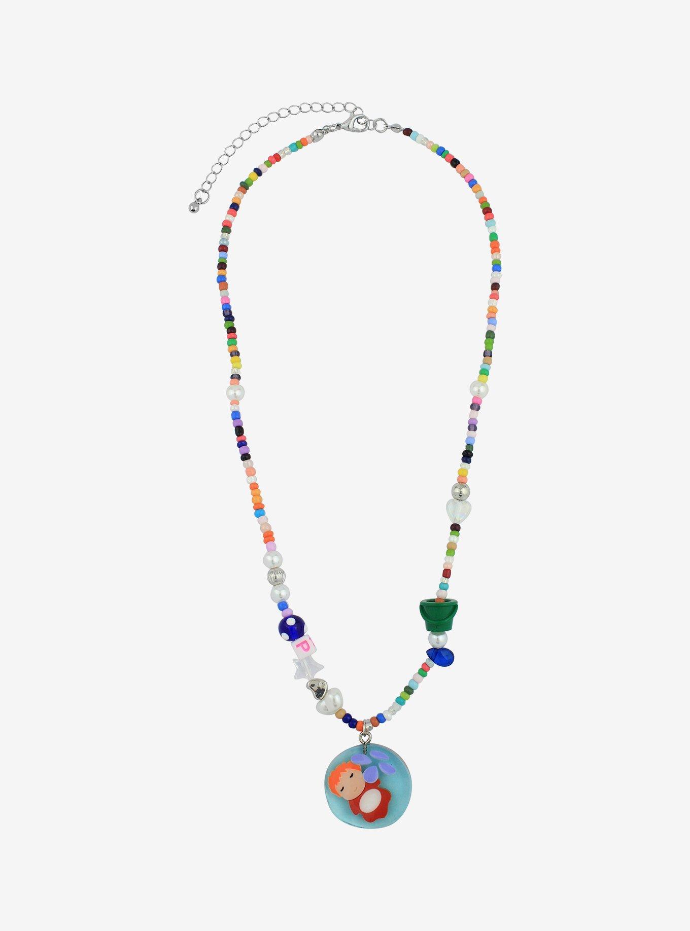 Studio Ghibli Ponyo Icon Beaded Necklace, , hi-res