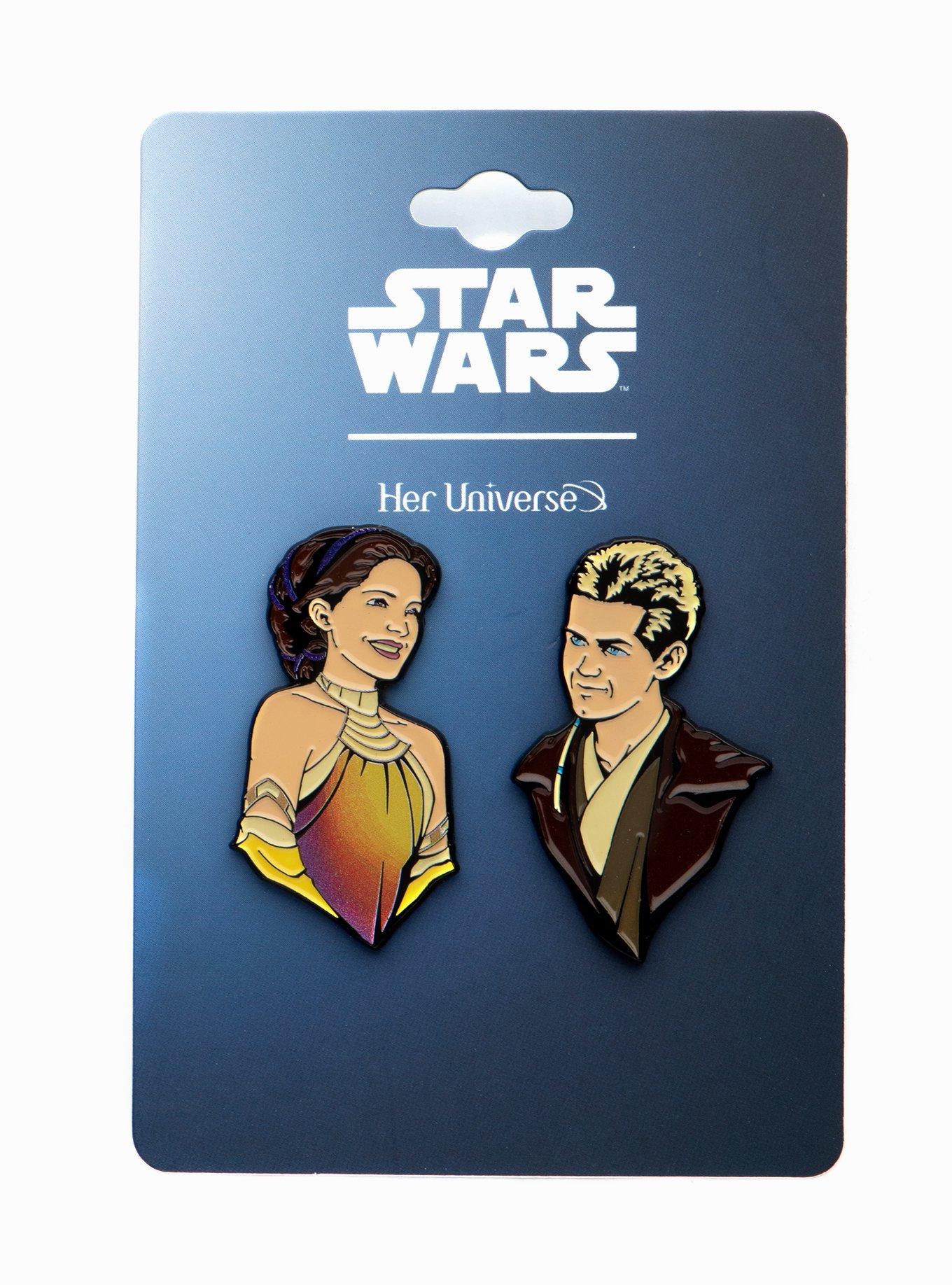 Her Universe Star Wars Padme & Anakin Lake Scene Pin Set Her Universe Exclusive, , alternate