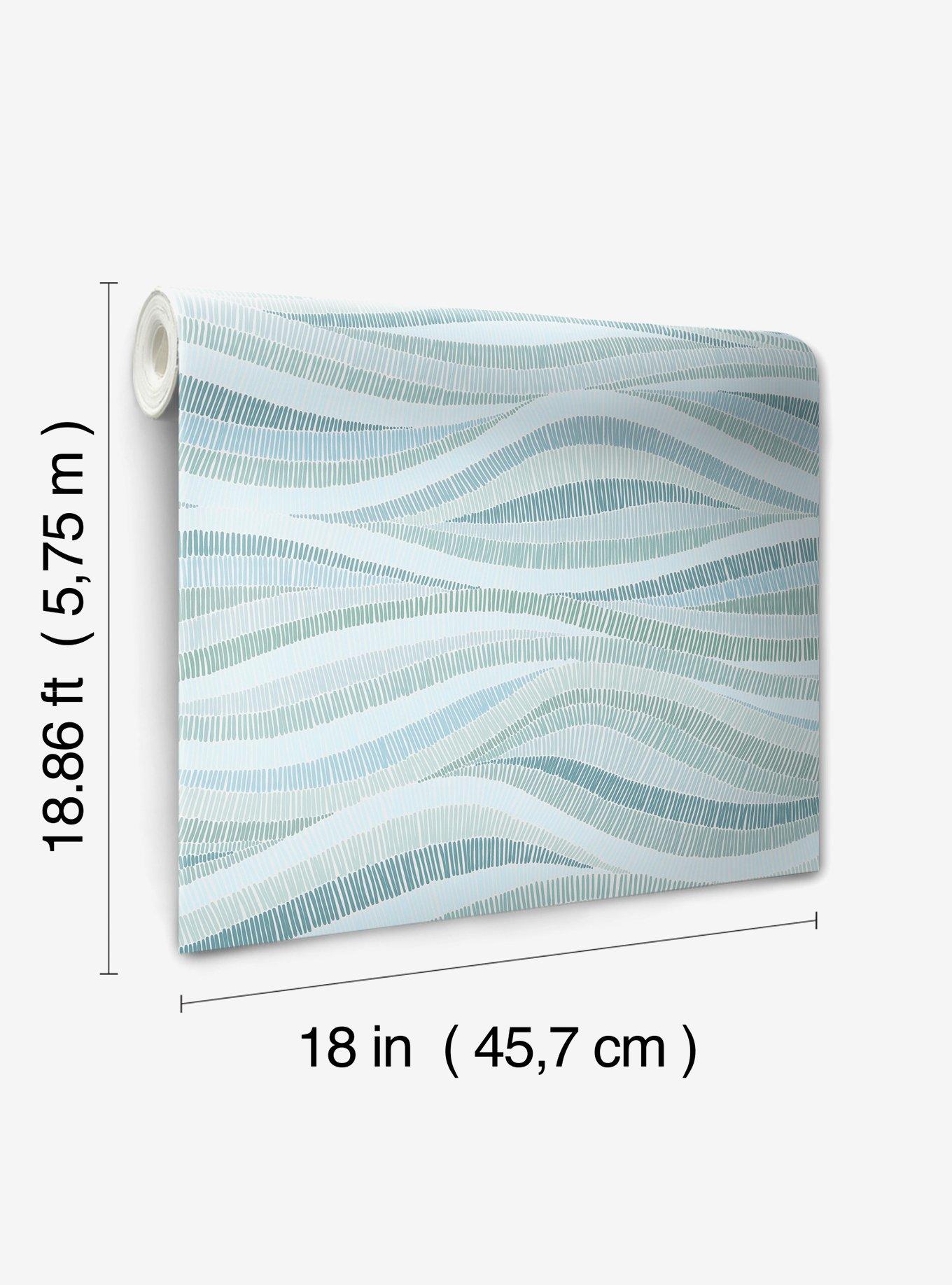 Mosaic Waves Peel & Stick Wallpaper, , alternate