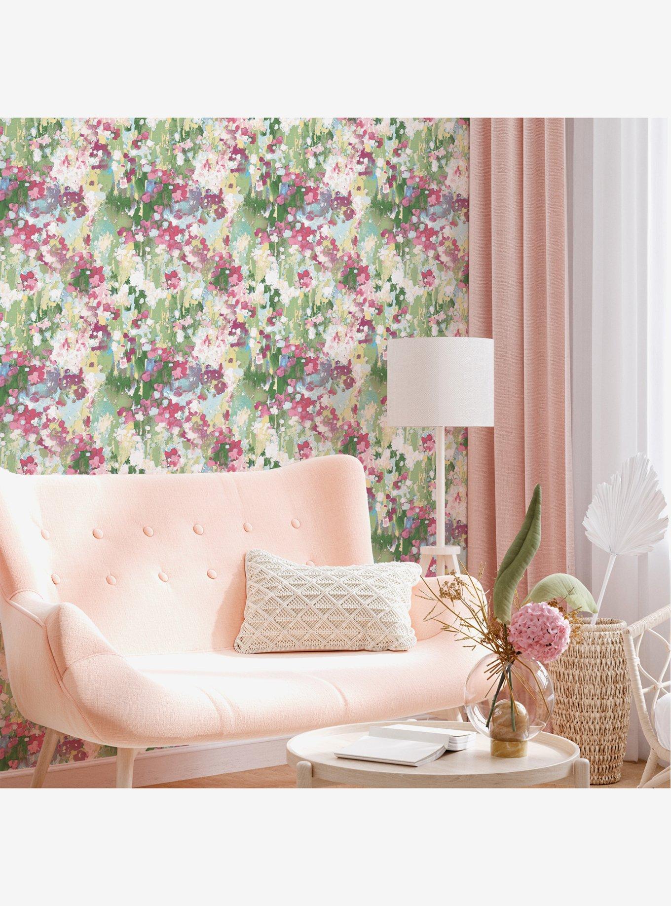 Waverly Abstract Garden Peel & Stick Wallpaper