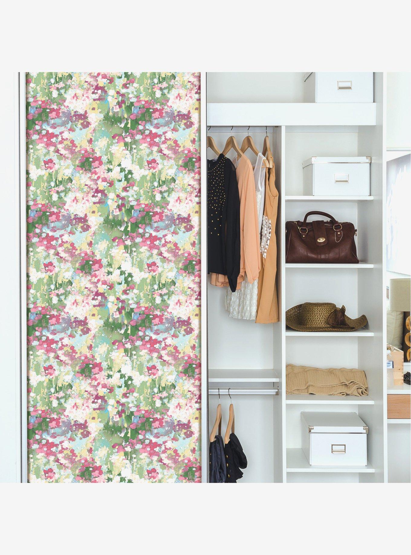 Waverly Abstract Garden Peel & Stick Wallpaper, , alternate