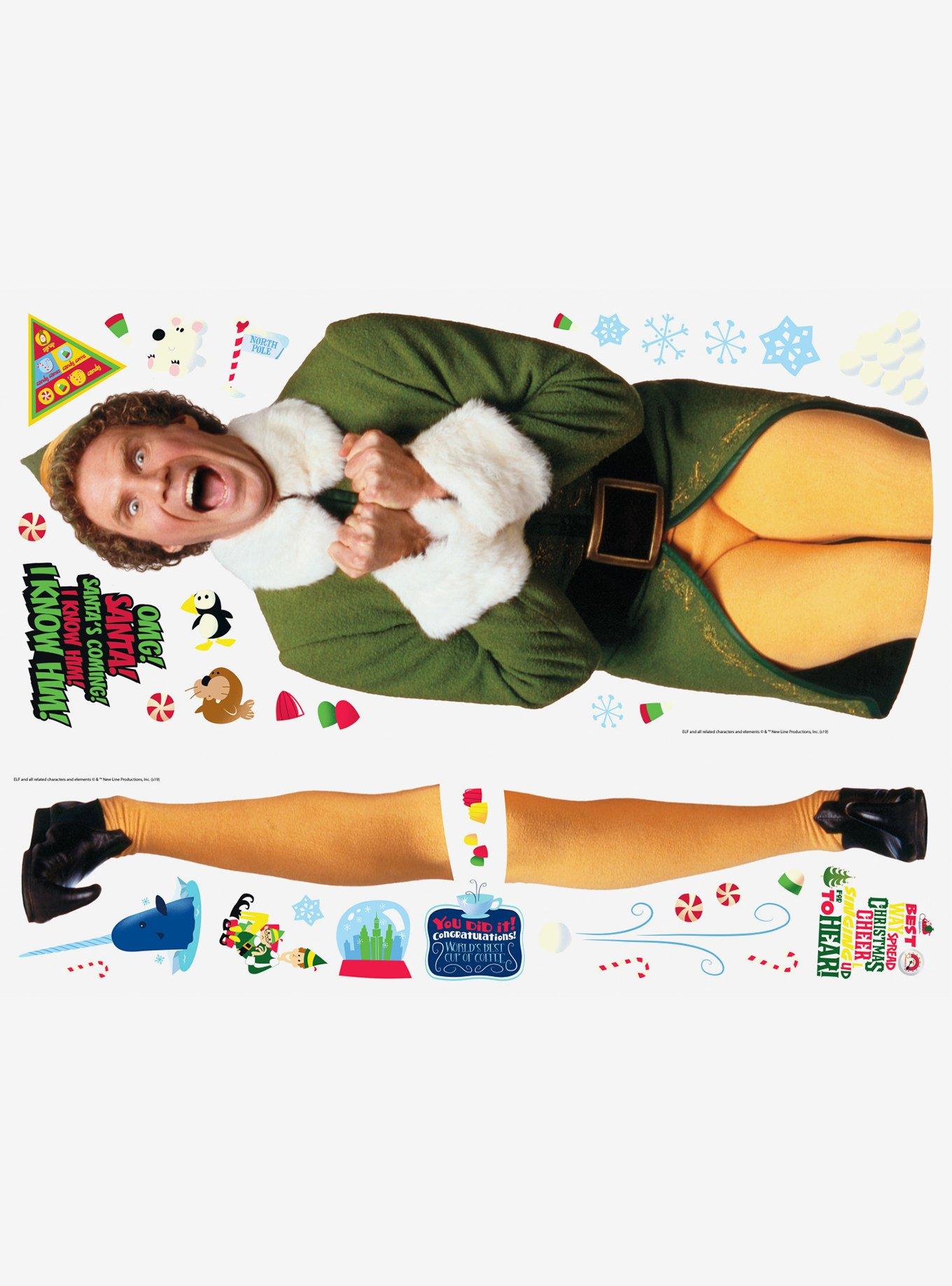 Elf Buddy The Elf Giant Wall Decals, , alternate