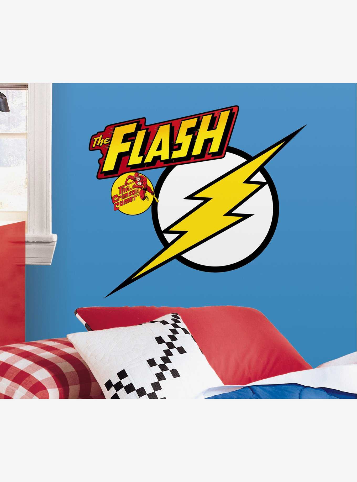 DC Comics The Flash Classic Logo Peel And Stick Giant Wall Decals, , hi-res