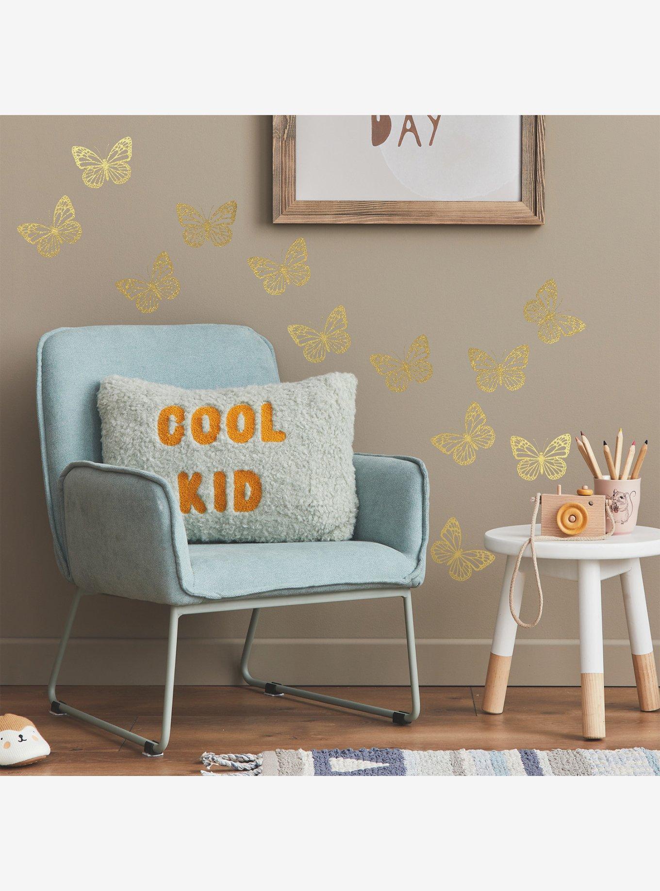 Gold Butterfly Peel And Stick Wall Decals, , alternate