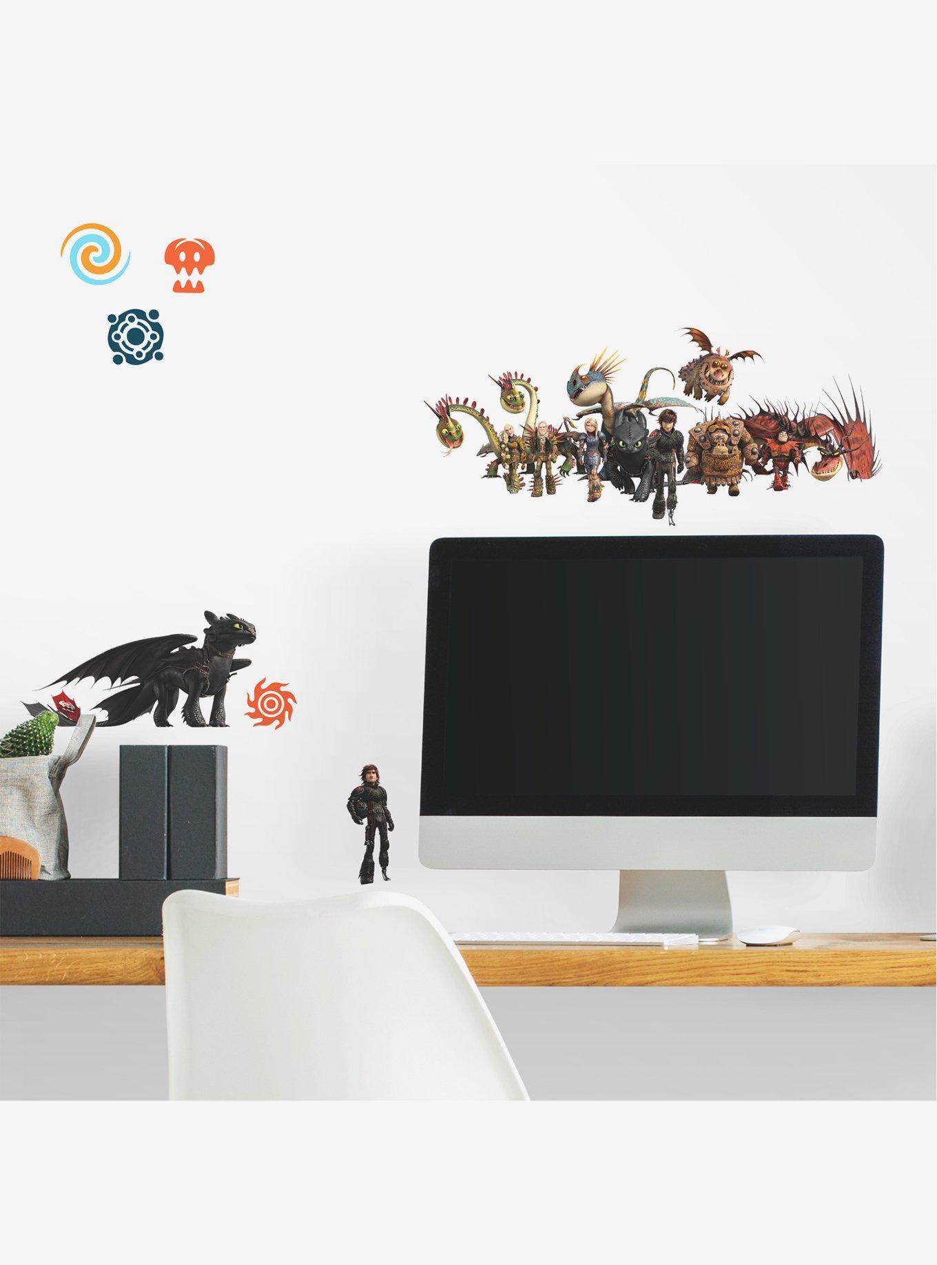How To Train Your Dragon Dragons Peel And Stick Wall Decals, , alternate
