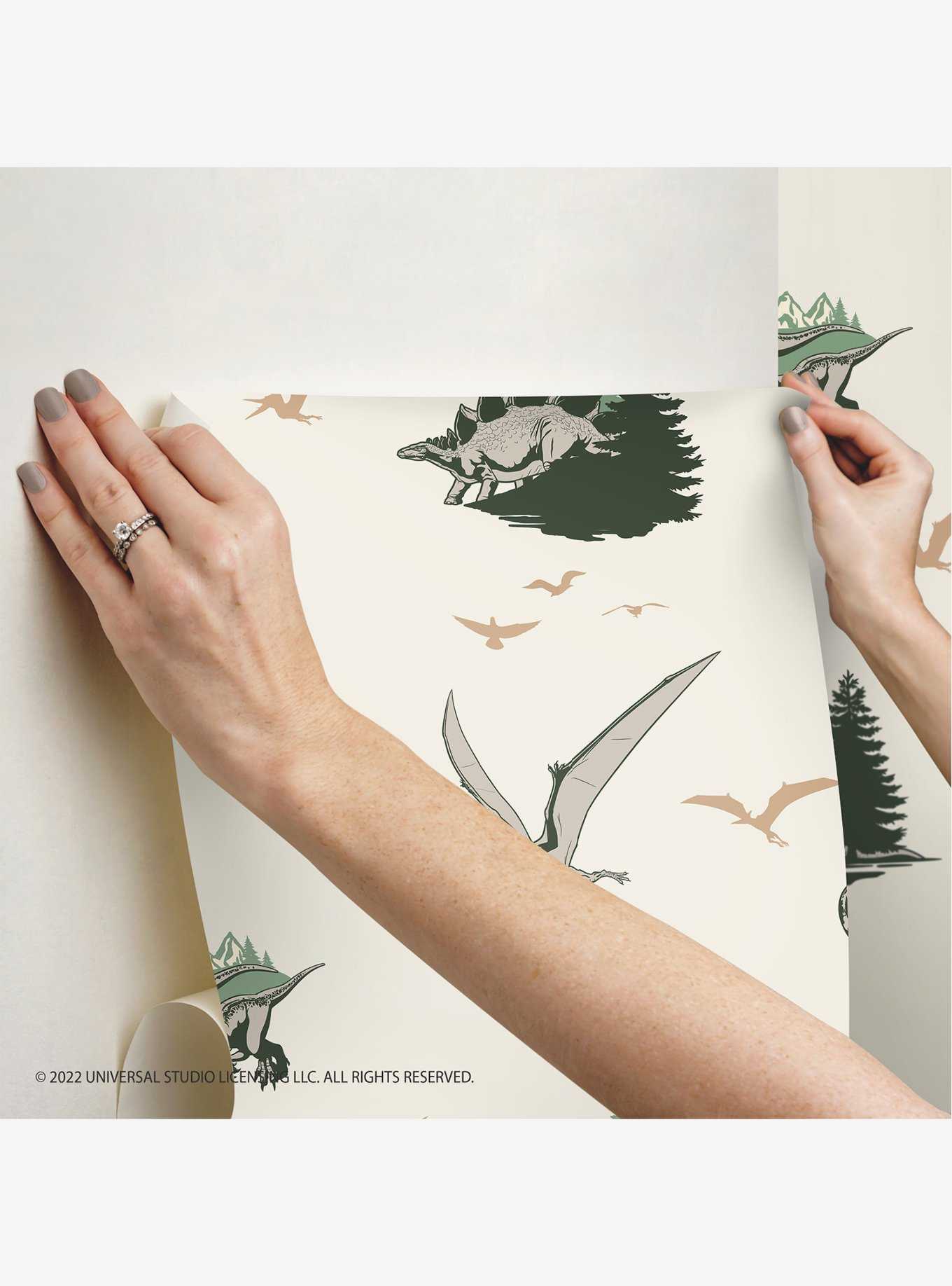 Jurassic World Dominion Vintage Dinosaurs Peel And Stick Wallpaper, , hi-res