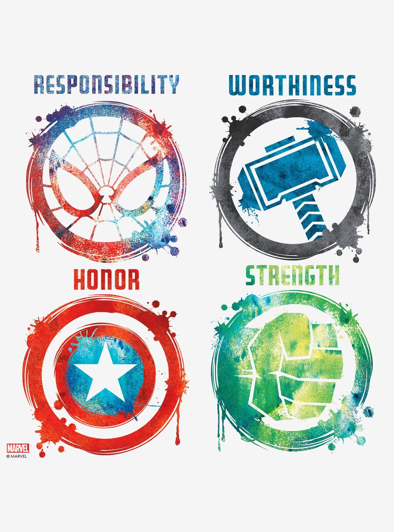 Marvel Avengers Icons Peel And Stick Wall Decals, , hi-res