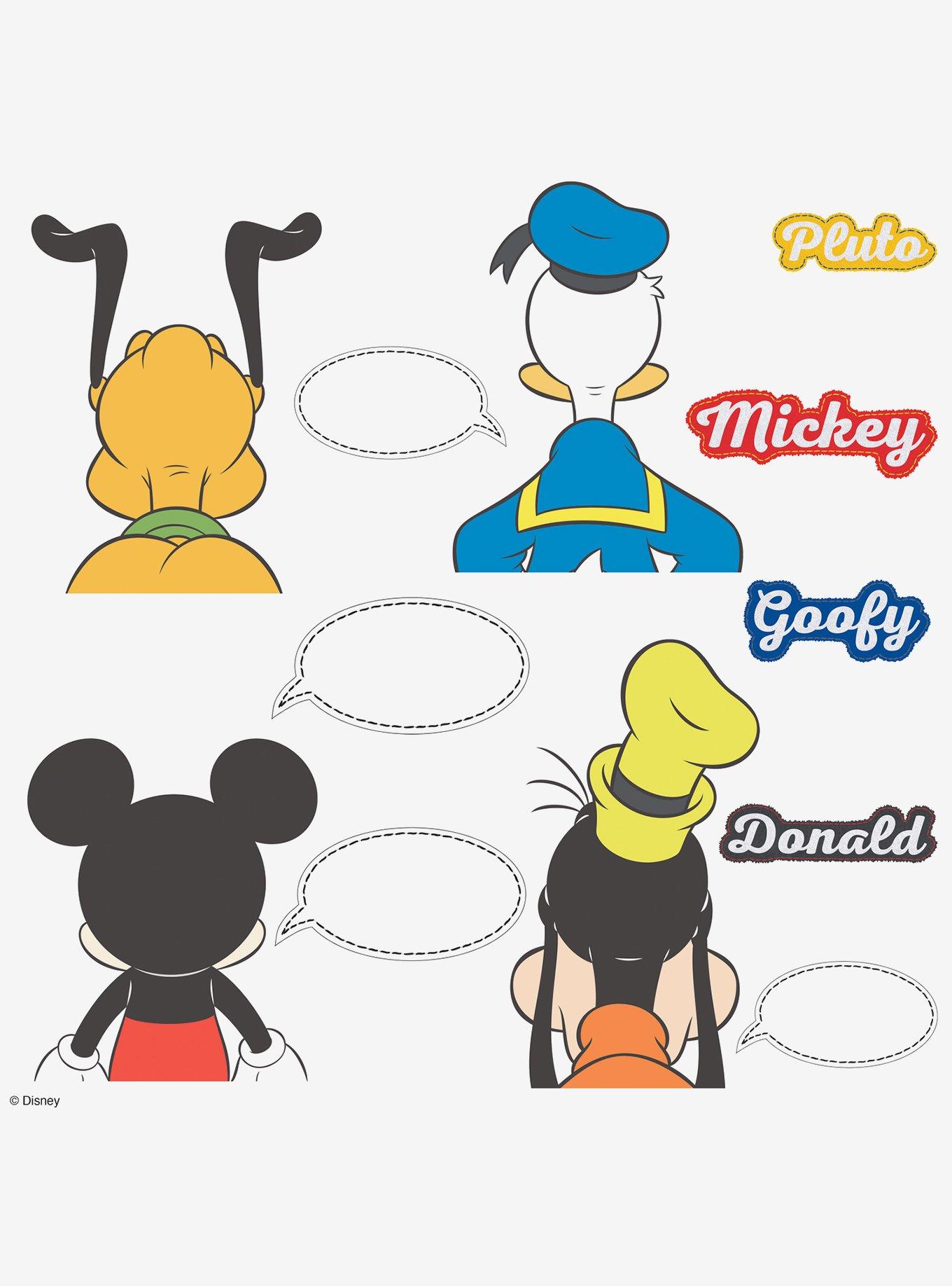 Disney Mickey Mouse And Friends Peel And Stick Wall Decals With Dry Erase