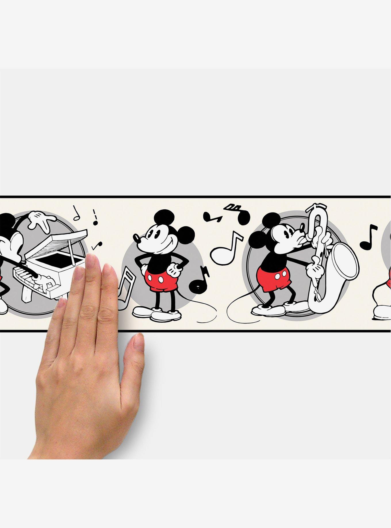 Disney Mickey Mouse Vintage Peel & Stick Wallpaper Border, , alternate
