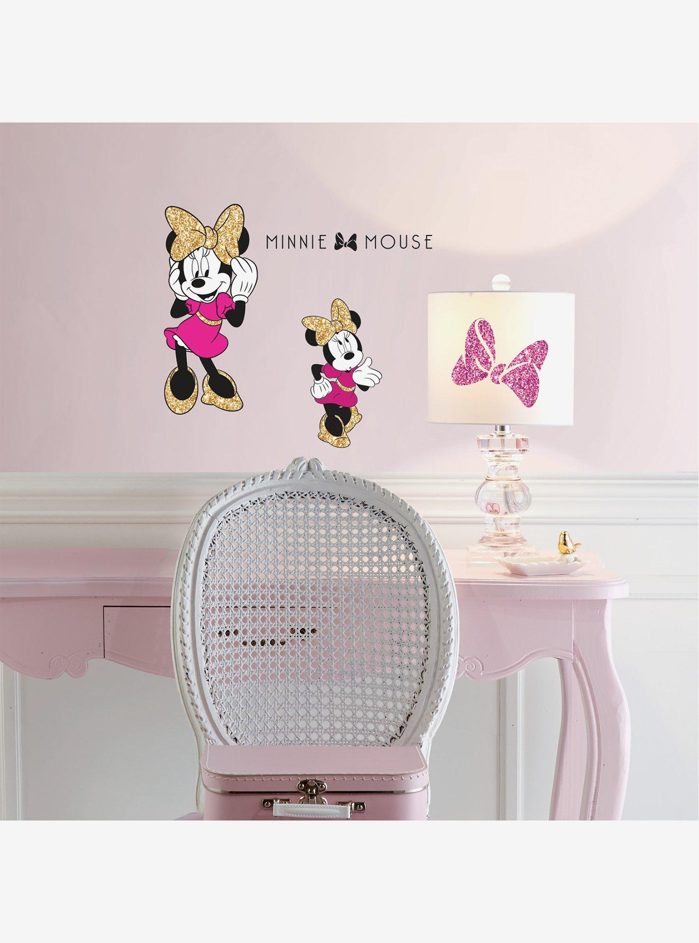 Disney Minnie Mouse Peel And Stick Wall Decals With Glitter, , alternate