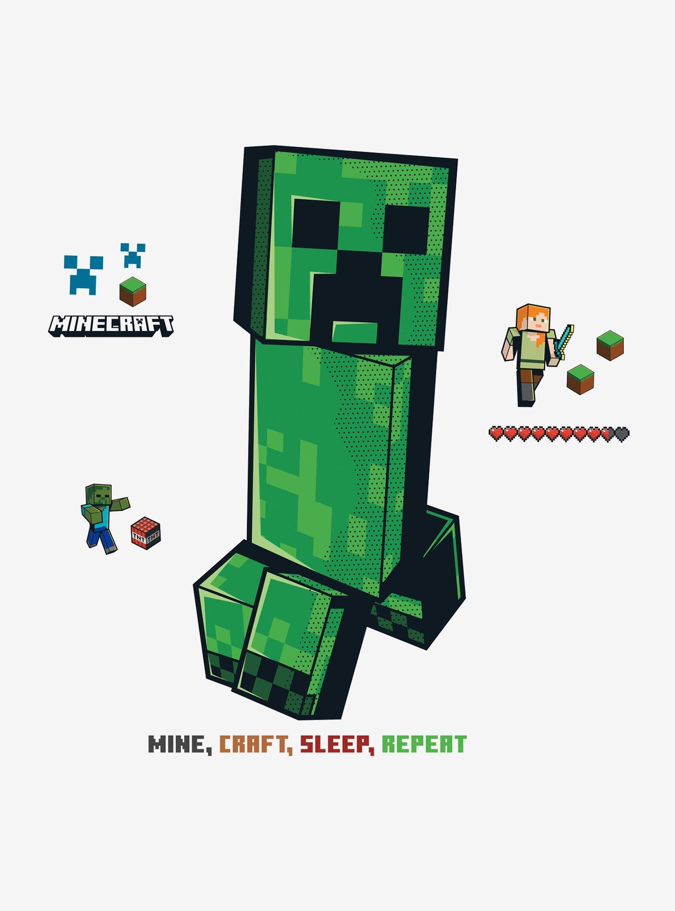 Minecraft Creeper Giant Peel & Stick Wall Decals, , alternate