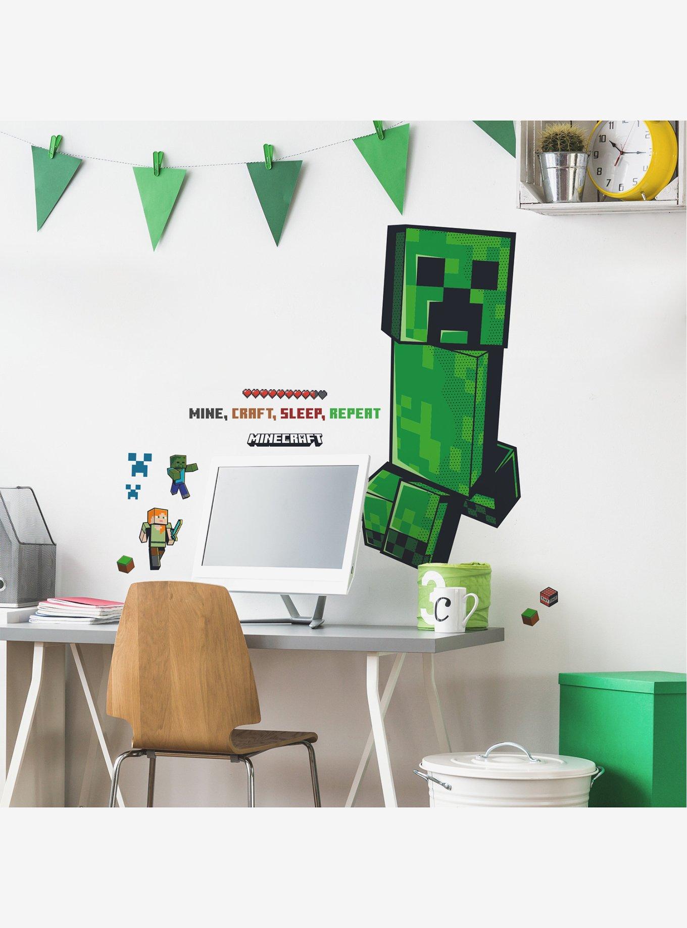 Minecraft Creeper Giant Peel & Stick Wall Decals, , alternate