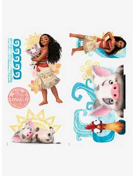 Disney Moana And Friends Peel And Stick Wall Decals, , hi-res
